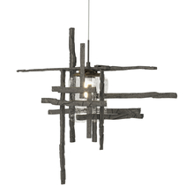 Hubbardton Forge 161184-SKT-STND-20-II0728 - Tura Seeded Glass Low Voltage Mini Pendant