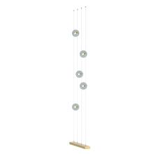 Hubbardton Forge 289520-LED-STND-86-YL0668 - Abacus 5-Light Floor to Ceiling Plug-In LED Lamp