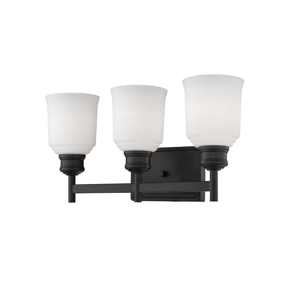 Burbank 3-Light Vanity Matte Black