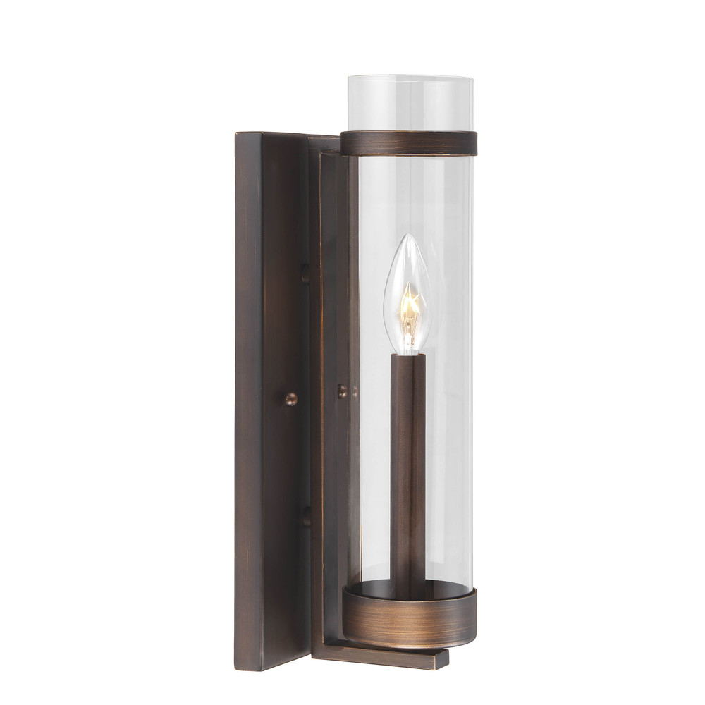 Milan 1-Light Wall Sconce Rubbed Bronze