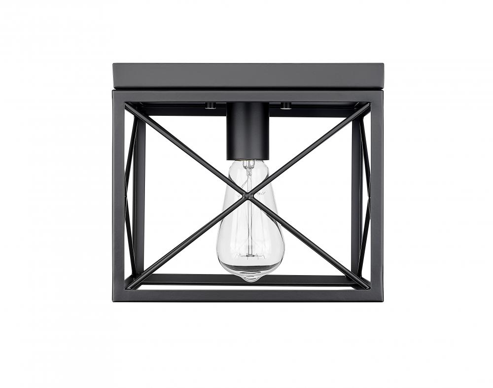 1-Light Flushmount Ceiling Light Matte Black