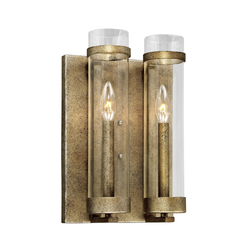 Milan 2-Light Wall Sconce Vintage Gold