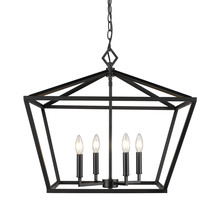 Millennium 3294-MB - 4-Light Pendant light Matte Black