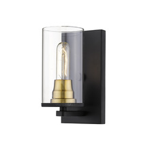 Millennium 3491-MB/HBZ - Pasadena 1-Light Wall Sconce Matte Black/Heirloom Bronze