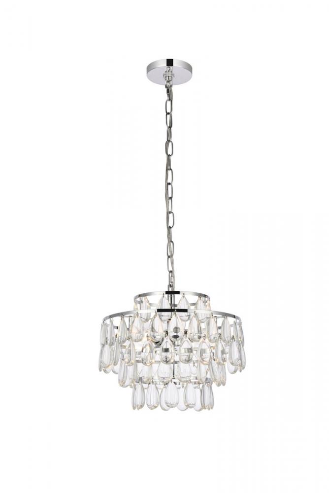 Mila 14 Inch Pendant in Chrome