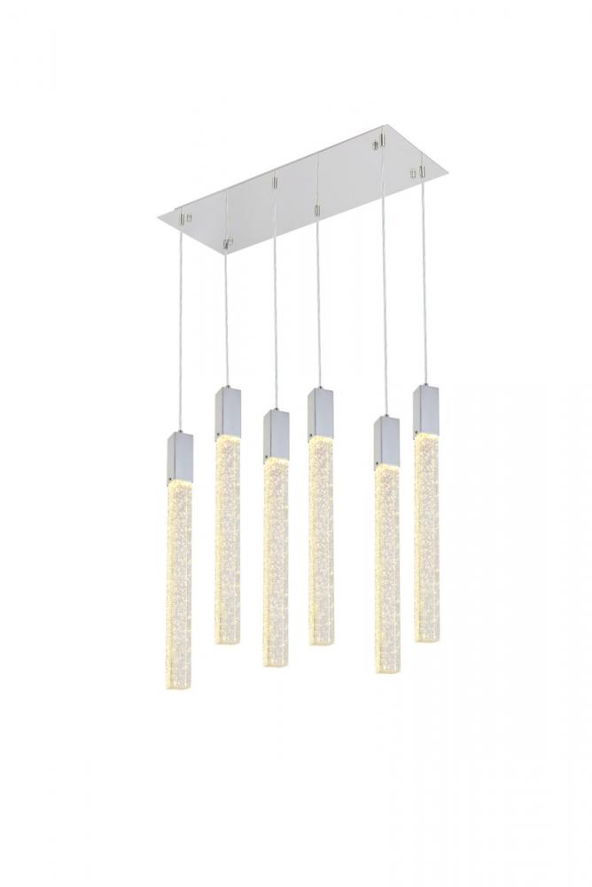 Weston 6 Lights Pendant in Chrome