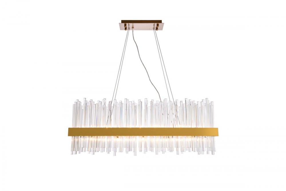 Dallas 20 Light Gold Chandelier Clear Royal Cut Crystal