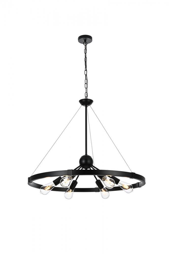 Thora Pendant D31.5"H26.6" L6 Black