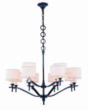 Elegant 1527D35BZ - Segovia Collection Chandelier W35 H27 Lt:12 Bronze Finish