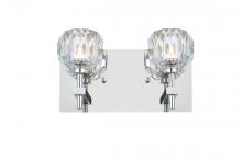 Elegant 3509W11C - Graham 2 Light Wall Sconce in Chrome