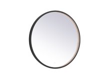 Elegant MRE6028BK - Pier 28 Inch LED Mirror with Adjustable Color Temperature 3000k/4200k/6400k in Black