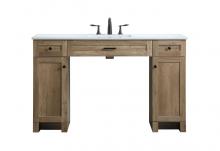 Elegant VF14954NT - 54 Inch Ada Compliant Bathroom Vanity in Natural Oak