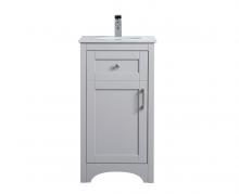 Elegant VF17018GR - 18 Inch Single Bathroom Vanity in Grey