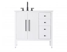 Elegant VF29636WH - 36 inch Single Bathroom Vanity in White