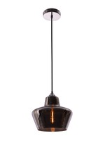 Elegant LDPD2027 - Collins Collection Pendant D9.5in H9in Lt:1 Smoke Finish