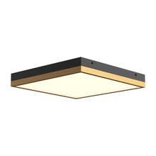 Alora Lighting FM553214AGMB - Sydney 14-in Aged Gold/Matte Black LED Flush Mount