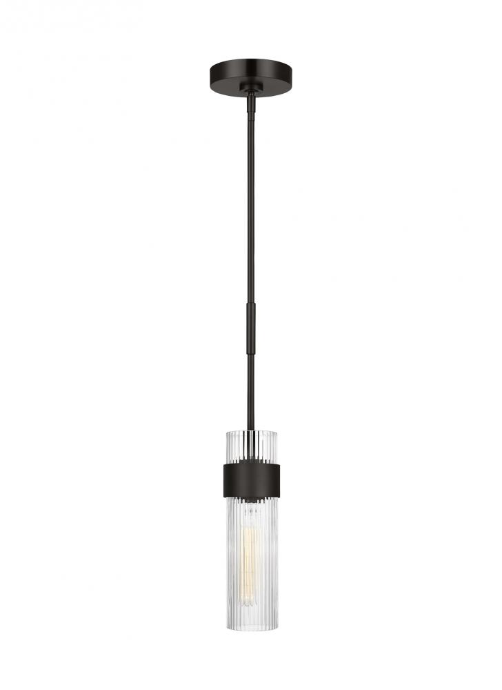 Geneva Mid-Century 1-Light Indoor Dimmable Medium Pendant Ceiling Hanging Chandelier Light