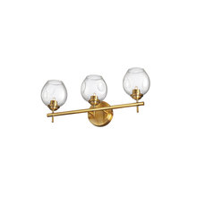 Dainolite ABI-203W-VB-CLR - 3 Light Halogen Vanity Vintage Bronze with Clear Glass