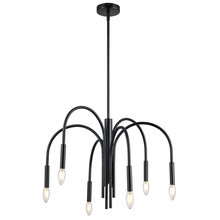 Dainolite CLY-246C-MB - 6 Light Incandescent Chandelier, Matte Black