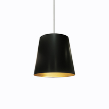 Dainolite OD-M-698 - 1LT Oversized Drum Pendant,Medium - Blk/Gld