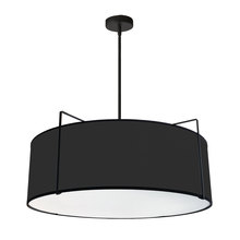 Dainolite TRA-244P-BK - 4LT Drum Pendant BK Shade w/790Diff