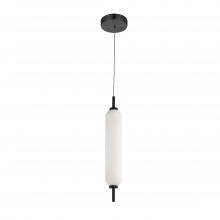 Dainolite TYA-141LEDP-MB - 10W Pendant Matte Black with White Opal Glass