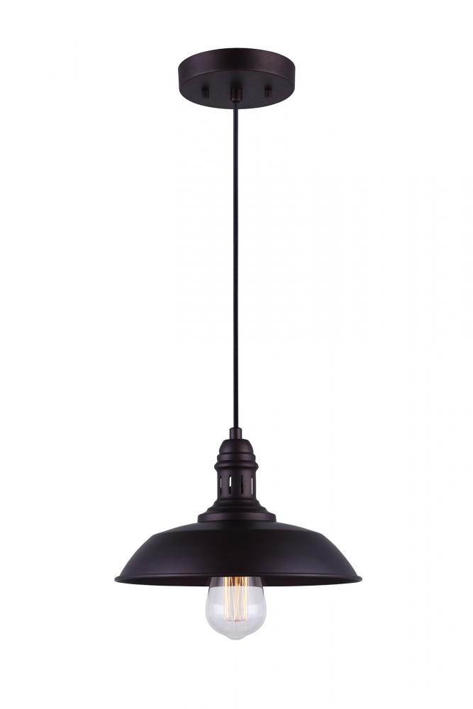 Wellington 1 Light Pendant, Bronze Finish