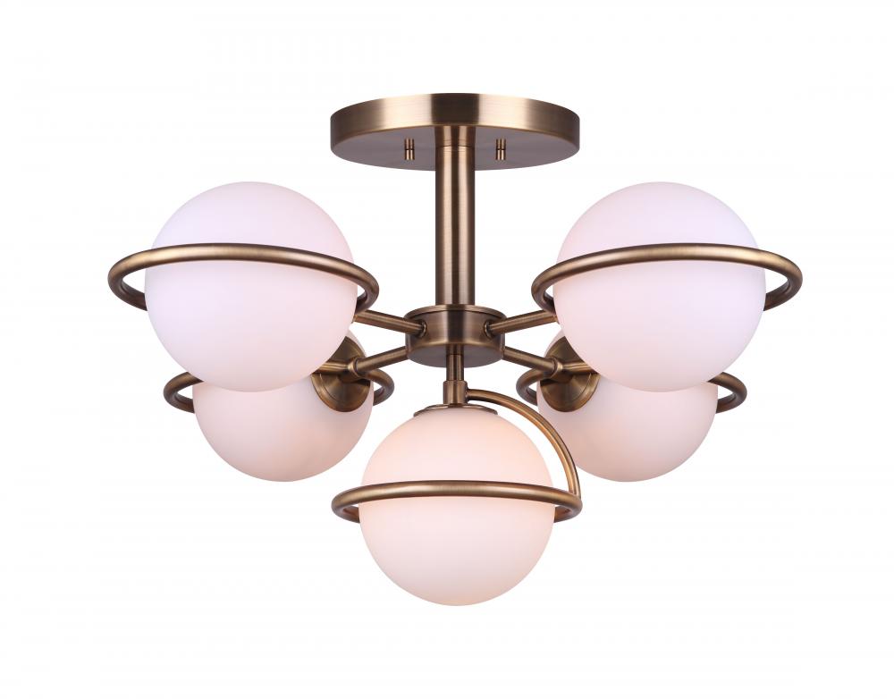 COSIMA Gold Flush Mount