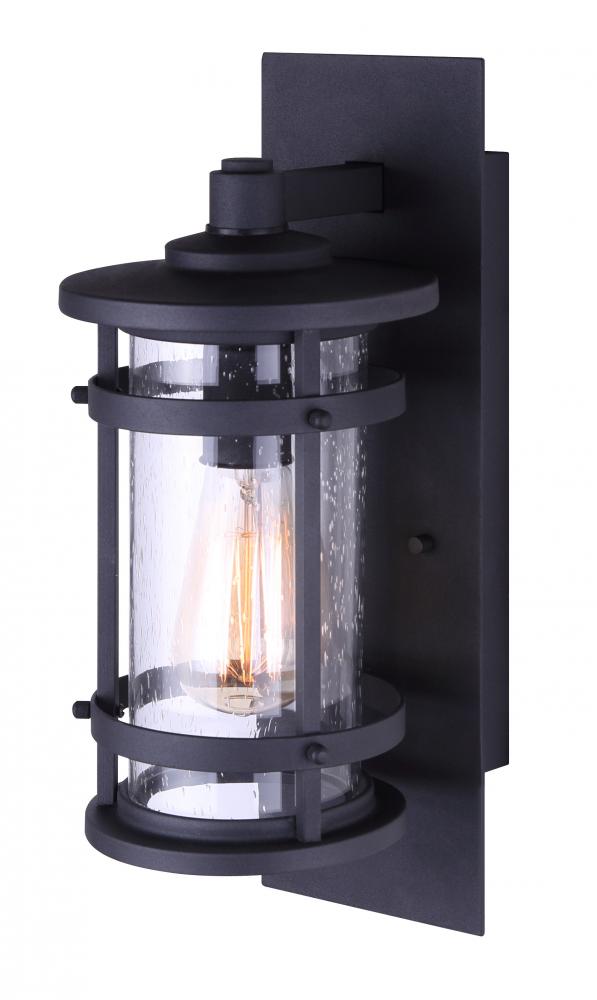 Duffy 1 Light Outdoor Lantern, Black Finish