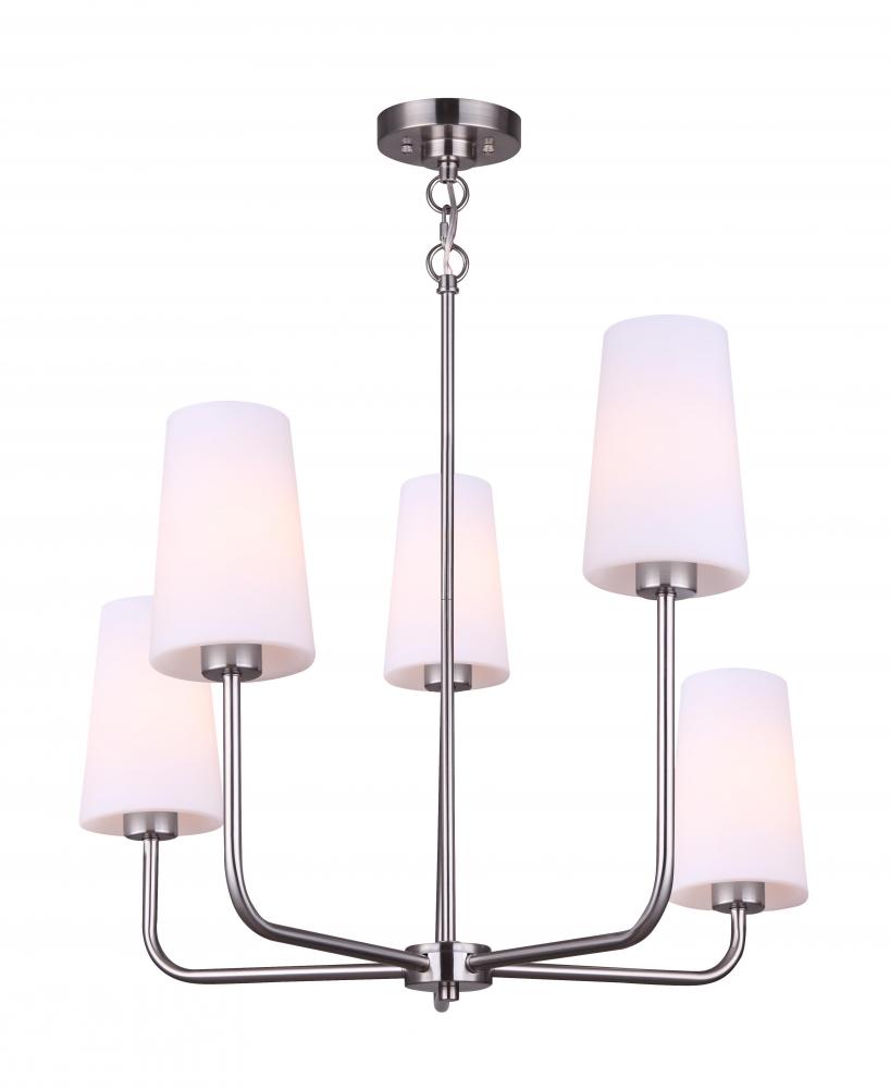 VITA Brushed Nickel Chandelier