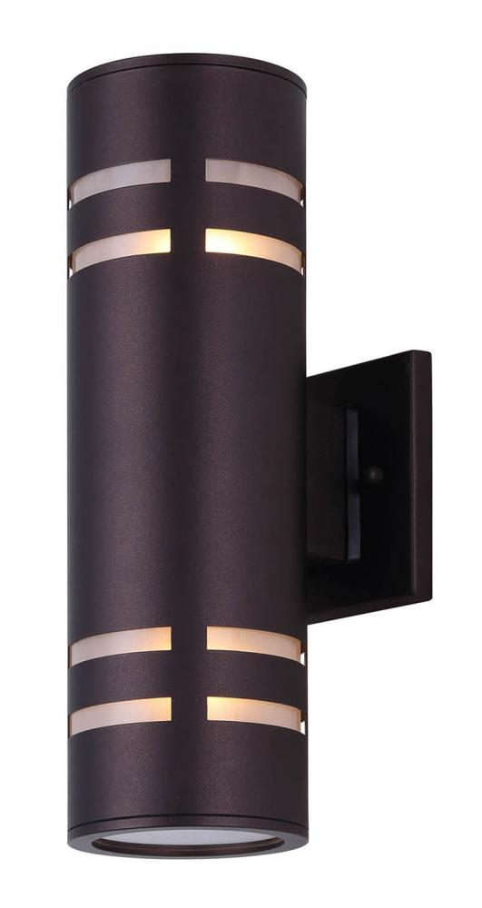 Tay 2 Light Outdoor Lantern, Bronze Finish