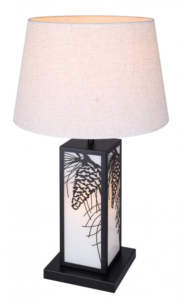 Coy 2 Light matte black Table Lamp