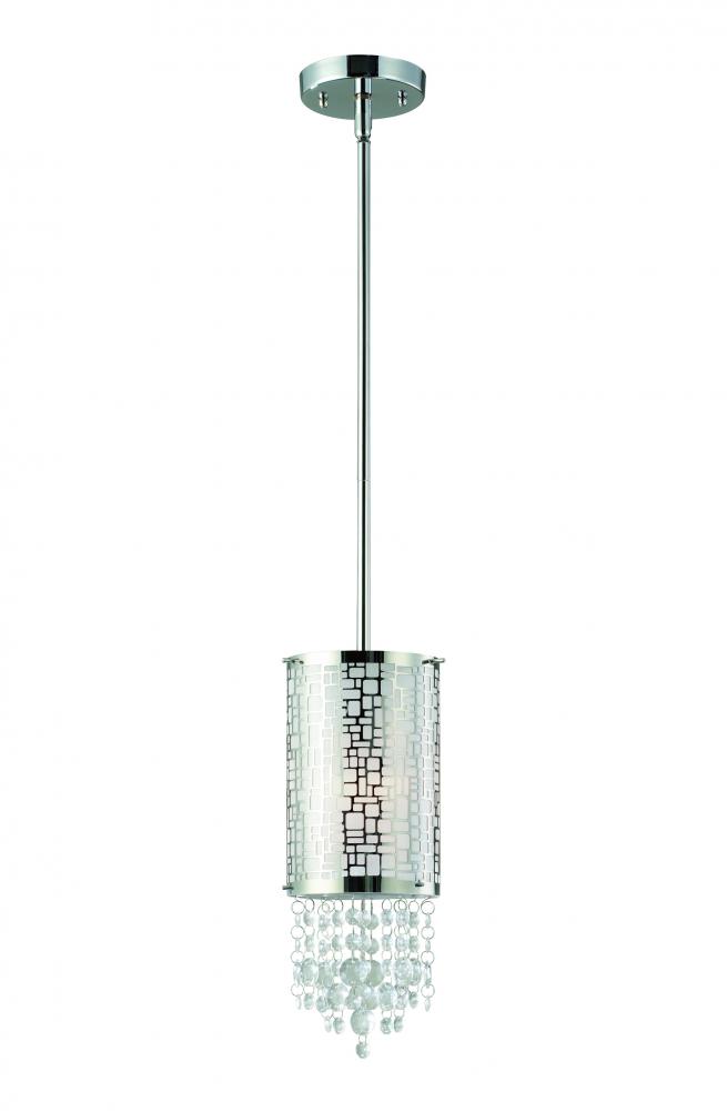 Benito, IPL394A01CH -G-, 1 Lt Rod Pendant, Shade, 60W Type A, 6inch W x 63.5inch H