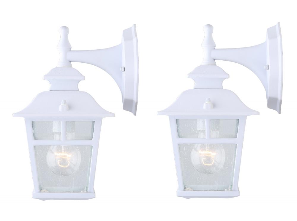 Fieldhouse 1 Light Outdoor Lantern, White Finish