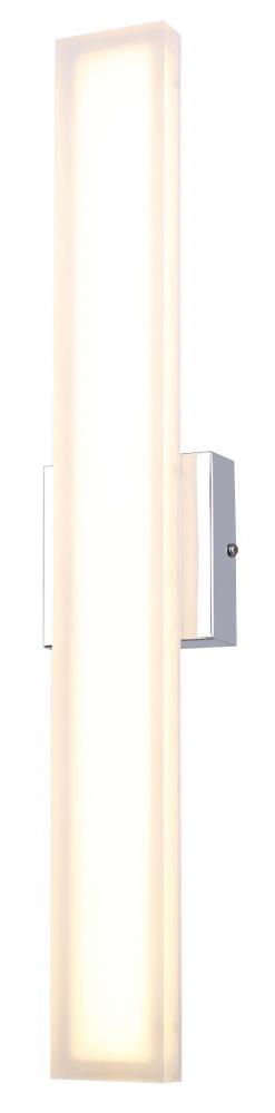 Javi 4.375 in. 1 Light Chrome Integrated LED Vanity Light