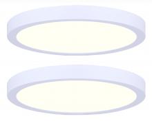 Canarm DL-15C-30FC-WH-C2 - LED 15' Twin pack LED Integrated Ceiling Light, white Finish