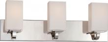 Nuvo 60/5183 - Vista - 3 Light Vanity with Opal Frosted Glass - Polished Nickel Finish