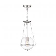 Nuvo 60/6951 - Odyssey - 1 Light Mini Pendant - with Clear Glass - Polished Nickel Finish