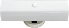 Nuvo SF77/087 - 2 Light - 14" Vanity with White "U" Channel Glass - White Finish