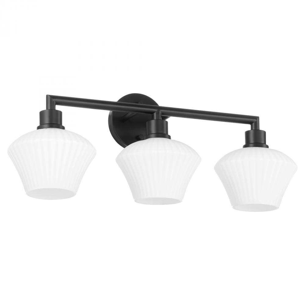 Cassini 3 Light Vanity, Matte Black