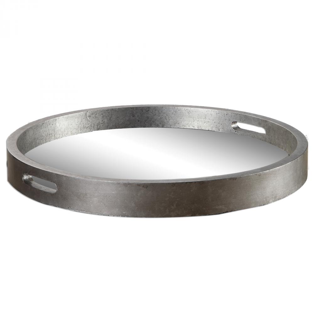 Uttermost Bechet Round Silver Tray