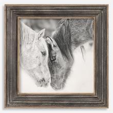 Uttermost 51110 - Uttermost Custom Black And White Horses Print