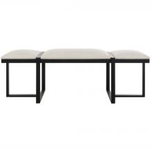 Uttermost 23761 - Uttermost Triple Cloud Modern Upholstered Bench