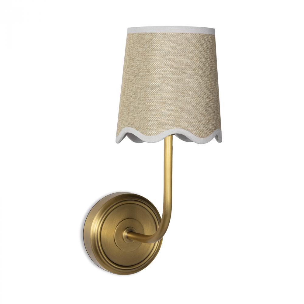 Coastal Living Ariel Sconce (Natural Brass)