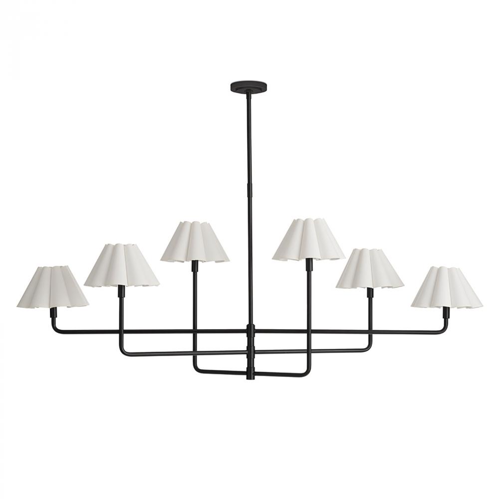 Regina Andrew Polly Metal Chandelier (Blackened