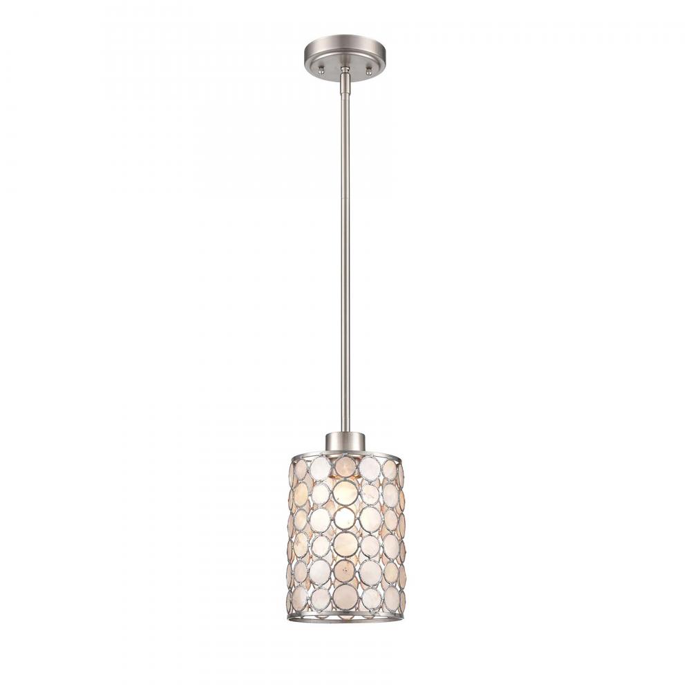 Sagamore 6'' Wide 1-Light Mini Pendant - Brushed Nickel