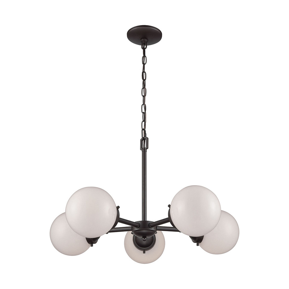 Thomas - Beckett 26'' Wide 5-Light Chandelier - Oil Rubbed Bronze