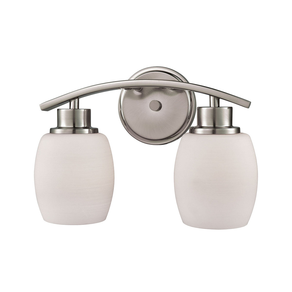 Thomas - Casual Mission 12'' Wide 2-Light Vanity Light - Brushed Nickel