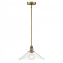 ELK Home 6331-ANOB-CL - Charis 12.5'' Wide 1-Light Pendant - Antique Brass with Oil Rubbed Bronze