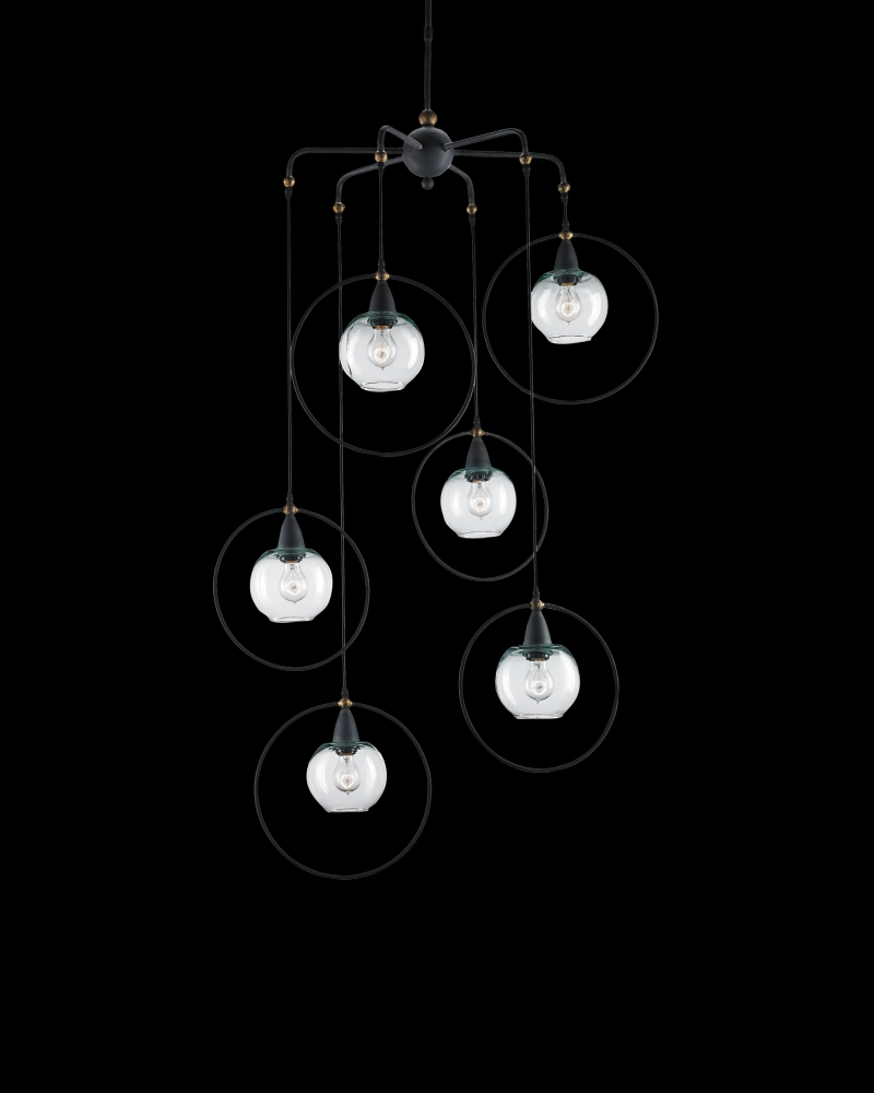 Moorsgate Black Multi-Pendant